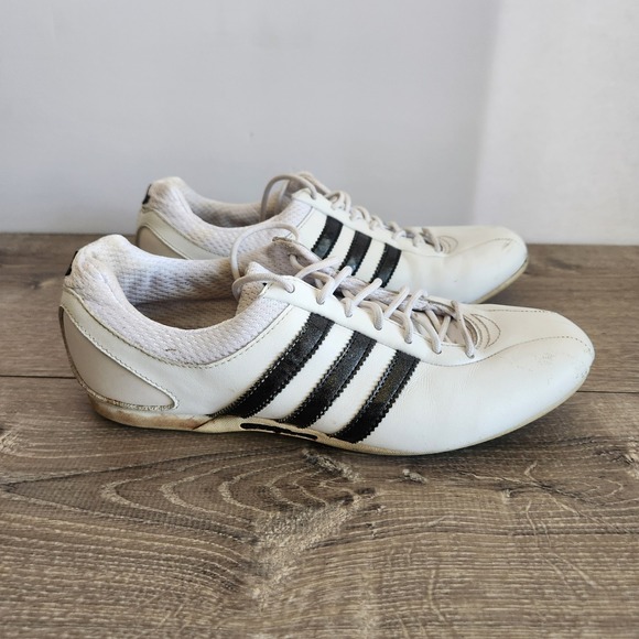 2007 Adidas Goodyear Womens Driving Racing Sneaker Shoes White Black Size 7 READ - Picture 4 of 13